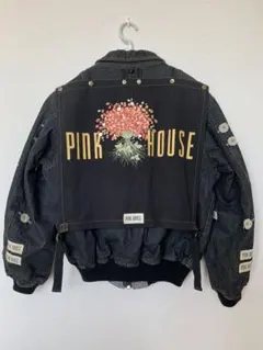 ピンクハウス　デニム　ゼッケンブルゾン