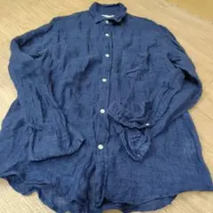 JOURNAL STANDARD リネンシャツ 青 麻100% 7分丈 上品 - メルカリ