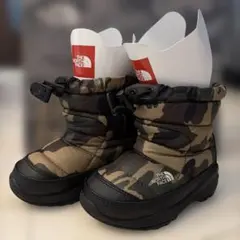 THE NORTH FACE 迷彩柄冬用ブーツ キッズ14cm