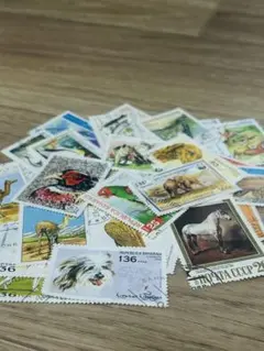 NO.5海外使用済み切手（動物、鳥）モチーフ30枚