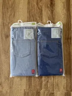 新品未開封　ユニクロ　キッズ　レギンス　2点セット　100