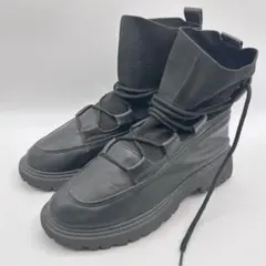 Mollini モリーニ ソックスコンバットブーツ 厚底 ブラック 表記6