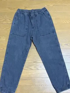 アベイル　デニムダークグレー イージーパンツ ゴムウエスト