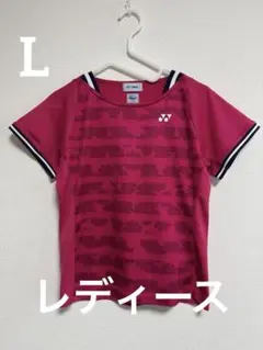 【美品】YONEX　半袖Tシャツ　花柄　レディース　ゲームシャツ《Lサイズ》