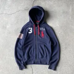 Polo by Ralph Lauren ビッグポニー ジップパーカー ネイビー