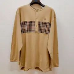 【新品】【DAKS ダックス】 ハウスチェック ヘンリーネック トップス【G9】のサムネイル