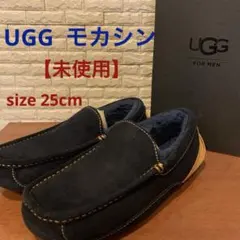 【未使用】UGG MEN モカシン　ネイビー　サイズ　25cm