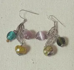 新品　ベルギー製　アンティーク　シルバー925　ピアス　専用袋付