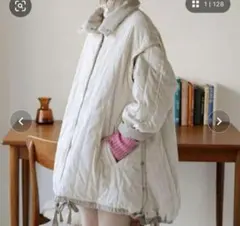 kastane カスタネ キルティングリバーシブルミドルコート