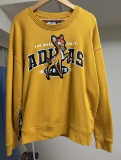 adidas ディズニー スウェット S イエロー