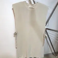 earth music&ecology ベージュ ニット ベスト