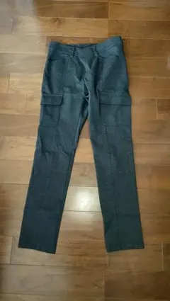 ダークグレー スリムフィットカーゴパンツ 38