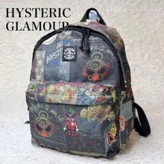 レア✨HYSTERIC GLAMOUR パッチワーク風 総柄 リュック ヒスミニのサムネイル