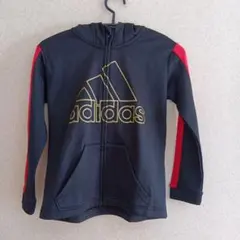 adidas フード付きジャケット 黒・赤