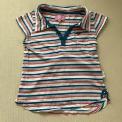 ☆Roxy☆ ストライプ ポロシャツ Mサイズ