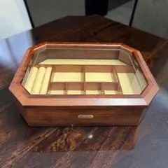☆美品☆葉巻保管庫 ヒョミドール 湿度計付き 木製 アンティーク