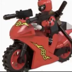デッドプール　バイク付属　ミニフィグ マーベル　MCUのサムネイル