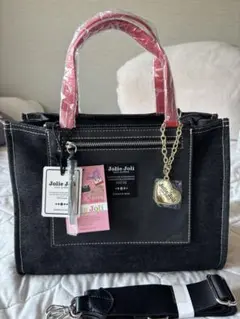 Jolie Joli デニムトートバッグ 黒のサムネイル