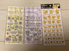 4サイズステッカー　ポケモン　1枚 キラキラシー　ポケピース　2枚
