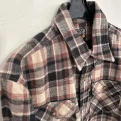 EDWIN ネル チェック柄 長袖シャツ 厚手 Ｍ