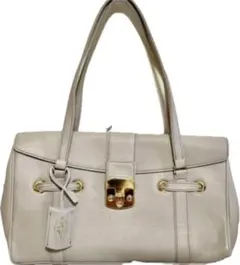 LOEWE ロエベ ハンドバッグ アナグラム ロゴ 2way 南京錠 アイボリー 