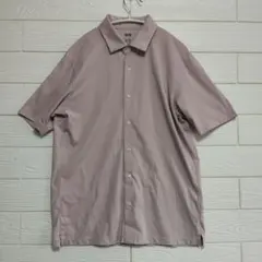 【美品】ユニクロ エアリズムコットンフルオープンポロシャツ（半袖）M