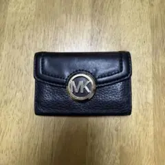 MICHAEL KORS 黒 レザー キーケース