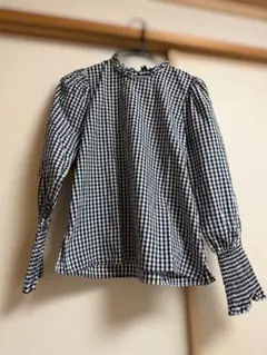 【￼used品】ZARA WOMANチェック柄長袖シャツ