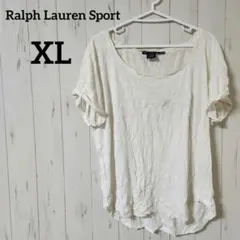Ralph Lauren Sport【XL】オフホワイト Tシャツ コットン製