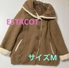 エスタコット　ESTACOT ハーフコート　ジャケット　Mサイズのサムネイル