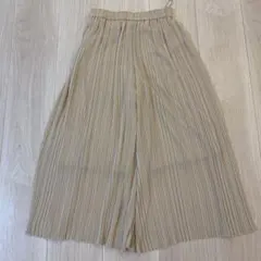 ユニクロ シフォンプリーツスカートパンツ