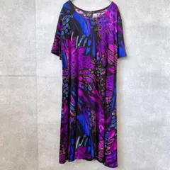 【USA製】Jostar 総柄 ワンピース サイケデリック ストレッチ