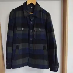 ユニクロ ウールチェックキルティングジャケット ブルゾン