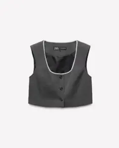 zara レースコンビベスト