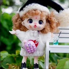 ★新品★リボーンドール bjdドール お茶目な推し活ミニドール♡ホワイト15cm