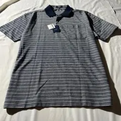 新品 Kent ボーダー ポロシャツ ネイビー グレー M トラッド