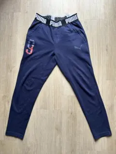 PUMA ジョガーパンツ ナンバープリント ネイビー S