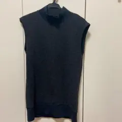 セオリー theory ノースリーブ　ニット セーター ダークグレーのサムネイル