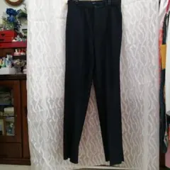 ネイビー スラックス センタープレス