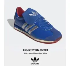 希少 新品未使用adidasアディダスオリジナルススニーカーカントリーOGブルーのサムネイル