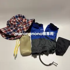 mont-bell チェック柄ハットとストラップ全4点セットセット