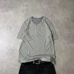 00s Archive Faux Layered Henley Tee Y2Kのサムネイル