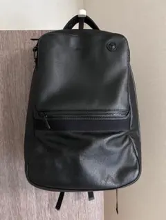 Broski and Supply ブラック レザー リュック・バックパックのサムネイル
