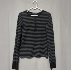 Neil Barrett ボーダー ロンT Vネック カットソー ニールバレット 