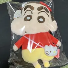 クレヨンしんちゃん　キティ　コラボ　ぬいぐるみ　ペンポーチ　サンリオ