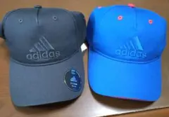 総額4378円　新品　adidas　アディダス　キャップ　54-57cm ２点のサムネイル
