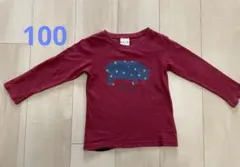 MIKI HOUSE PICNIC 赤 長袖 Tシャツ 100のサムネイル