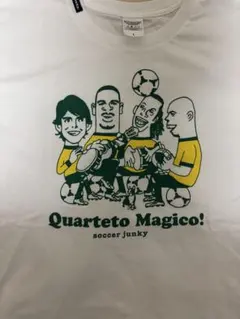 Quarteto Magico! サッカージャンキー　Tシャツ ホワイト