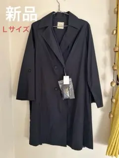 レディーススプリングトレンチコート(紺)新品未使用品