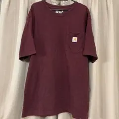 Carhartt ポケットTシャツ バーガンディのサムネイル